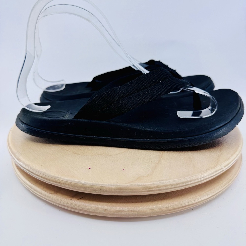 Chaco Chillos Flip Flops Womens 7 Black Comfort Cushioned Outdoor Sandals shoes - Picture 4 of 6